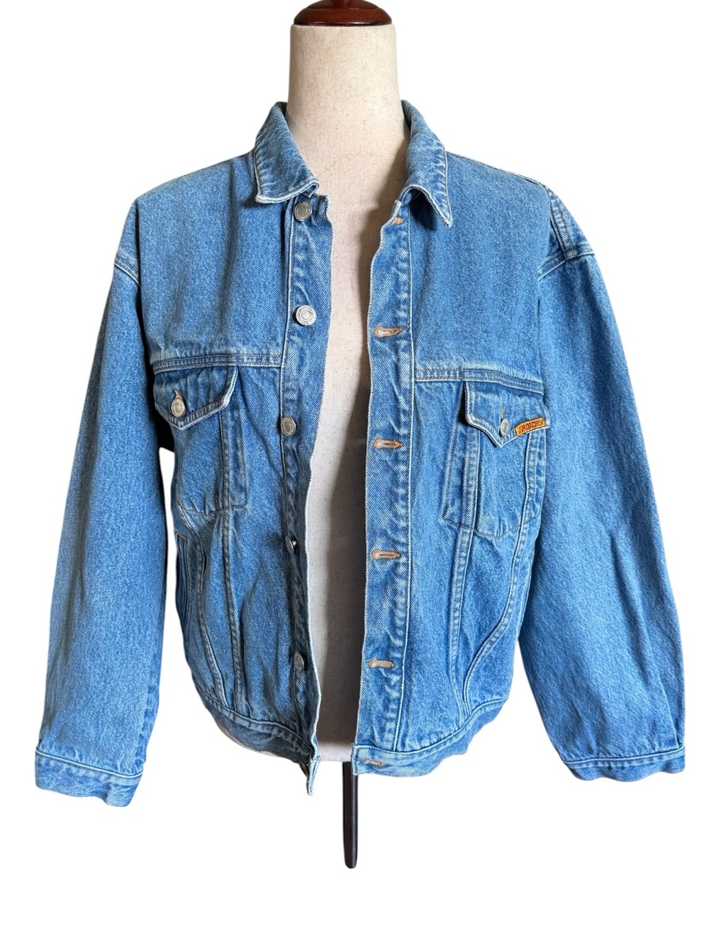 Vintage 90s Jordache Light Blue Denim Jean Jacket